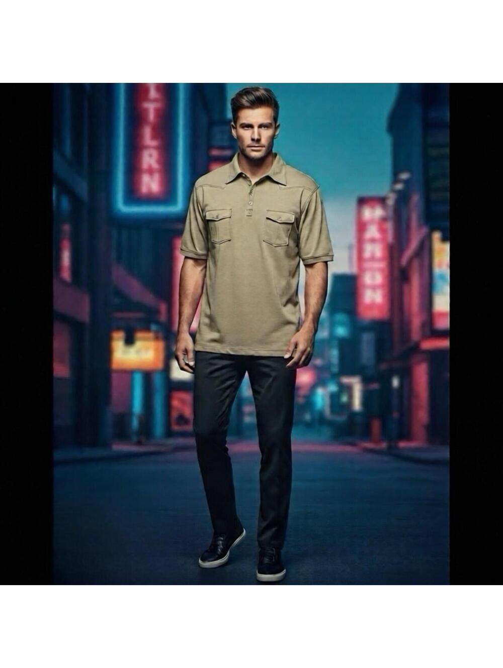 Michael Brandon 100% cotton polo shirt‎